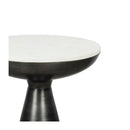 Aluminum Base Marble Side Table | Novi Living Font