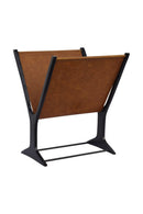 Hospitality furniture - Leather & Metal Magazine Rack - www.oroatrade.com