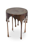 Hospitality furniture - Antique Copper Dripping Accent Table - www.oroatrade.com