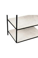 Hospitality furniture - White Marble 3-Layer Nightstand - www.oroatrade.com