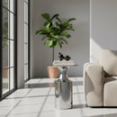 Hospitality furniture - Metallic Collumn-Base Accent Table - www.oroatrade.com
