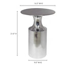 Hospitality furniture - Metallic Collumn-Base Accent Table - www.oroatrade.com