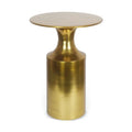 Hospitality furniture - Metallic Collumn-Base Accent Table - www.oroatrade.com