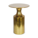 Hospitality furniture - Metallic Collumn-Base Accent Table - www.oroatrade.com