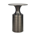 Hospitality furniture - Metallic Collumn-Base Accent Table - www.oroatrade.com