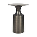 Hospitality furniture - Metallic Collumn-Base Accent Table - www.oroatrade.com