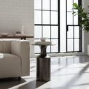 Hospitality furniture - Metallic Collumn-Base Accent Table - www.oroatrade.com