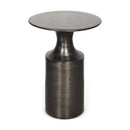 Hospitality furniture - Metallic Collumn-Base Accent Table - www.oroatrade.com