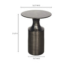 Hospitality furniture - Metallic Collumn-Base Accent Table - www.oroatrade.com