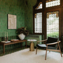 Cylindrical Gold Base Accent Table | Novi Living France