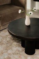 Round Black Outdoor Coffee Table | Novi Living Logan