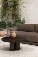 Round Black Outdoor Coffee Table | Novi Living Logan