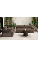 Round Black Outdoor Coffee Table | Novi Living Logan