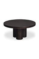 Round Black Outdoor Coffee Table | Novi Living Logan