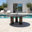Bronze Round Outdoor Coffee Table | Novi Living Deacon