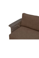 Curved Arm Wicker Outdoor Sofa | Novi Living Meredith | Oroa.com