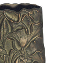 Antique Brass Petal Motif Vase | Novi Living Sabine