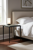 Square Cast Glass Side Table | Novi Living Mari | Oroatrade.com