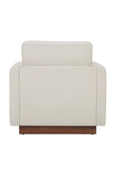 Hospitality furniture - White Upholstered Accent Chair - www.oroatrade.com
