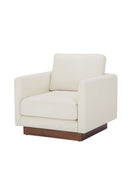 Hospitality furniture - White Upholstered Accent Chair - www.oroatrade.com