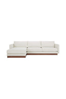 Hospitality furniture - White Left Sectional Sofa - www.oroatrade.com