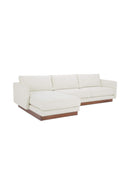 Hospitality furniture - White Left Sectional Sofa - www.oroatrade.com