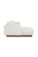 Hospitality furniture - White Left Sectional Sofa - www.oroatrade.com