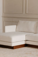 Hospitality furniture - White Left Sectional Sofa - www.oroatrade.com