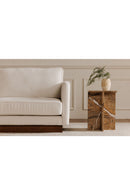 Hospitality furniture - White Left Sectional Sofa - www.oroatrade.com