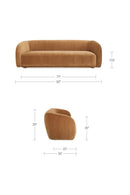 Hospitality furniture - Curved Back Sofa - www.oroatrade.com