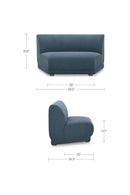 Hospitality furniture - Blue Modular Lounge Chair - www.oroatrade.com