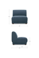 Hospitality furniture - Blue Modular Lounge Chair - www.oroatrade.com