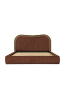 Hospitality furniture - Brown Wave Headboard Bed - www.oroatrade.com