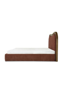 Hospitality furniture - Brown Wave Headboard Bed - www.oroatrade.com