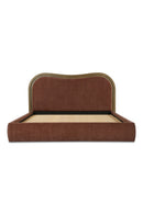 Hospitality furniture - Brown Wave Headboard Bed - www.oroatrade.com