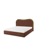 Hospitality furniture - Brown Wave Headboard Bed - www.oroatrade.com