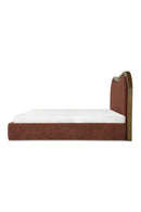 Hospitality furniture - Brown Wave Headboard Bed - www.oroatrade.com