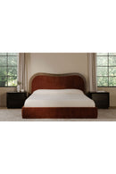 Hospitality furniture - Brown Wave Headboard Bed - www.oroatrade.com