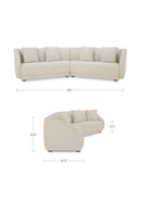 Hospitality furniture - Contemporary Modular 2-Piece Sofa - www.oroatrade.com