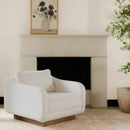 Wooden Base Lounge Chair | Novi Living Keane