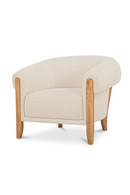 White Tub-Style Accent Chair | Novi Living Jones | Oroa.com