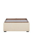 Square Tray Storage Ottoman | Novi Living Montana