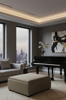 Square Tray Storage Ottoman | Novi Living Montana