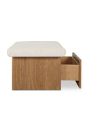 Chenille Storage Bench | Novi Living Gemma