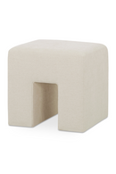 Linen Blend Square Stool | Novi Living Aidy | Oroatrade.com
