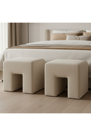 Linen Blend Square Stool | Novi Living Aidy | Oroatrade.com