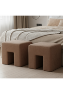 Linen Blend Square Stool | Novi Living Aidy | Oroatrade.com