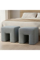 Linen Blend Square Stool | Novi Living Aidy | Oroatrade.com