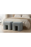 Linen Blend Square Stool | Novi Living Aidy | Oroatrade.com