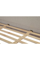 Rubberwood Framed Beige Bed | Novi Living Warren